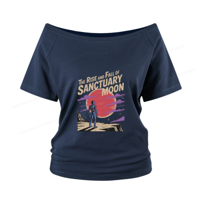 Pagewings The Rise And Fall Of Sanctuary Moon Women Off Shoulder T-shirts