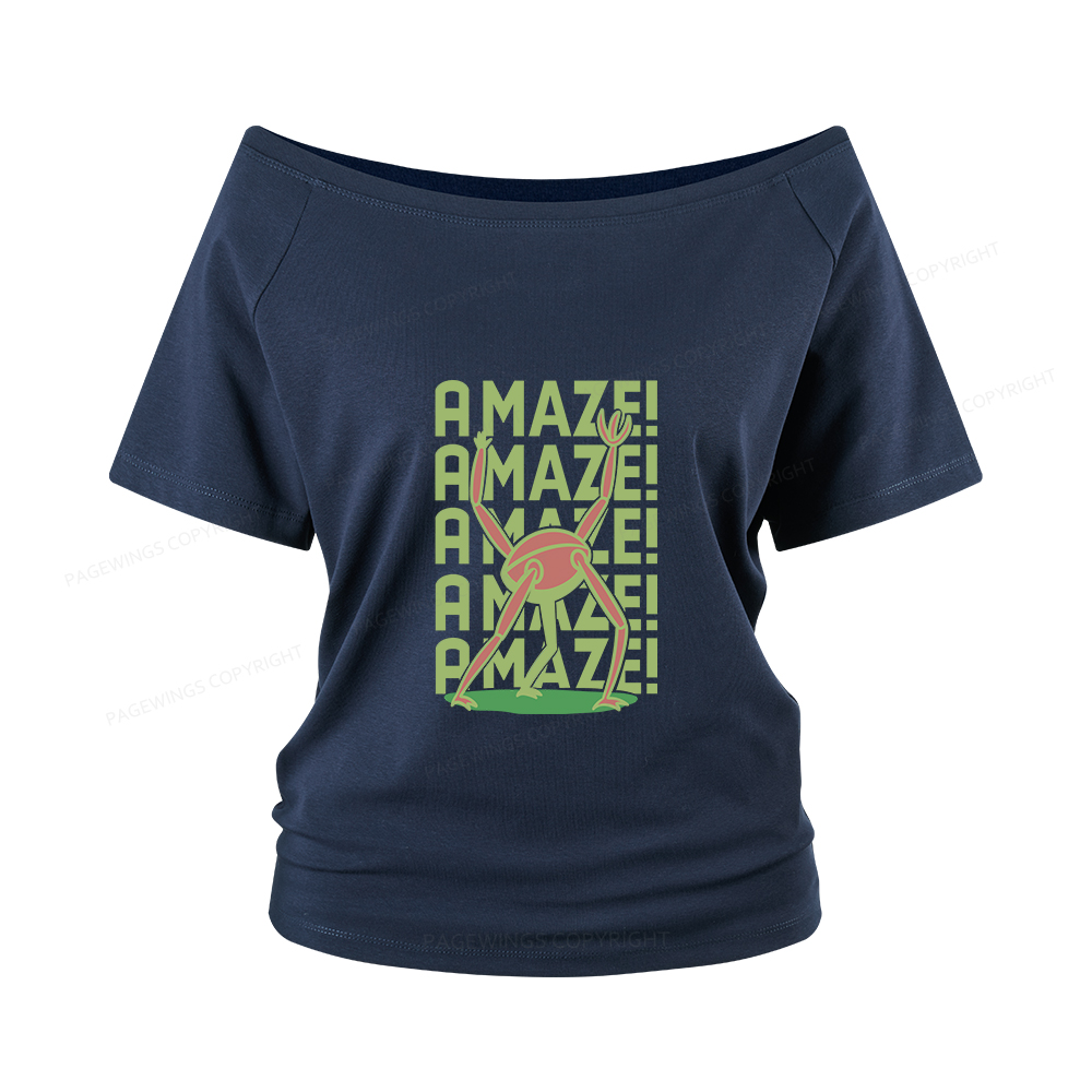 Pagewings Rocky Amaze Women Off Shoulder T-shirts