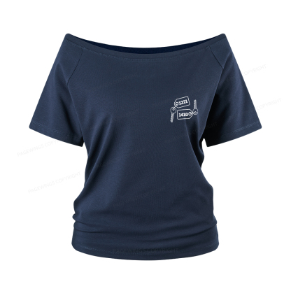 Pagewings Room Numbers Women Off Shoulder T-shirts