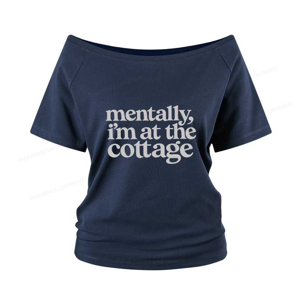 Pagewings At The Cottage Women Off Shoulder T-shirts