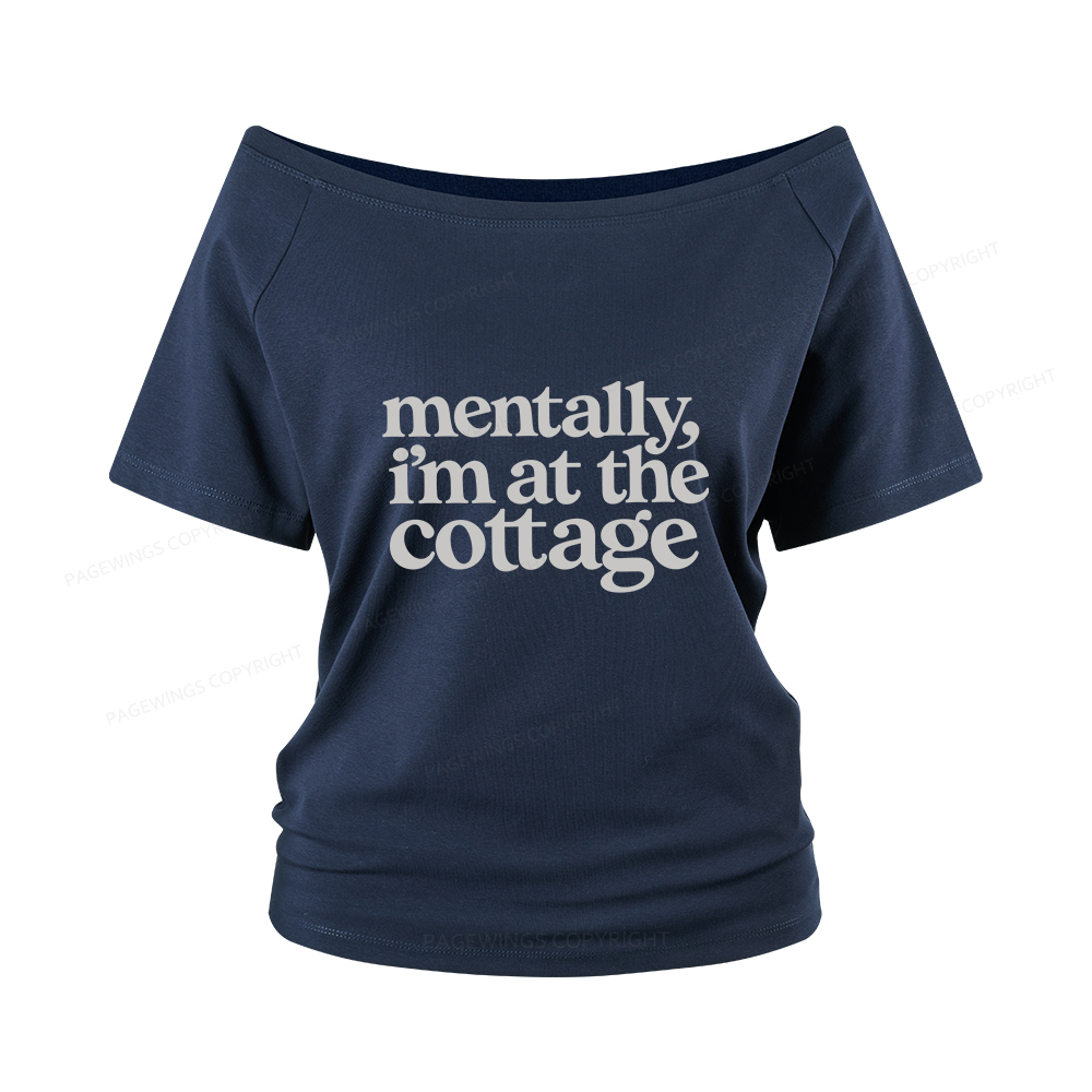 Pagewings At The Cottage Women Off Shoulder T-shirts