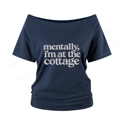 Pagewings At The Cottage Women Off Shoulder T-shirts