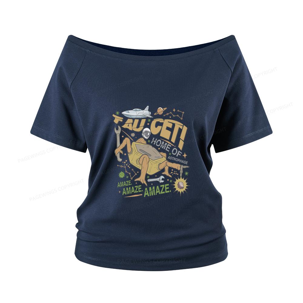 Pagewings Rocky Bookish Women Off Shoulder T-shirts