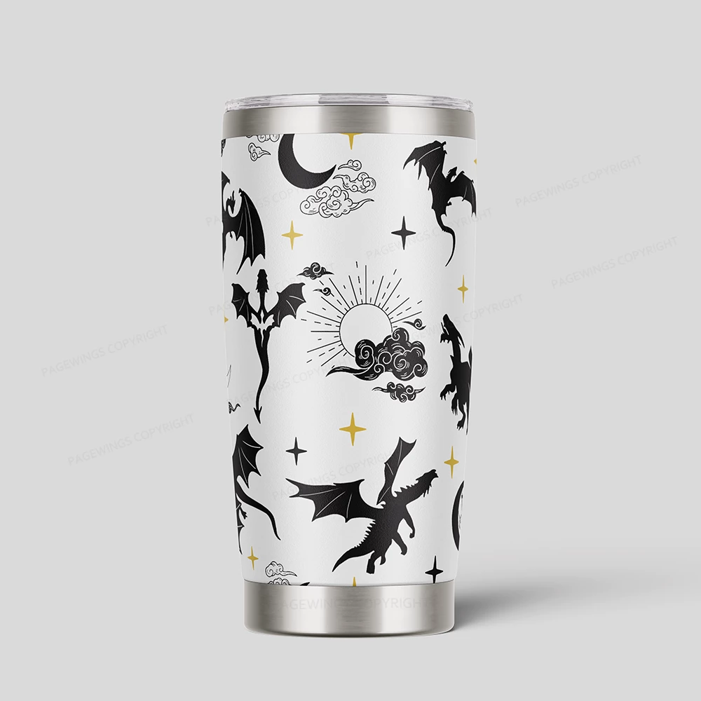 Pagewings Fourth Wing Dragon Rider Tumbler