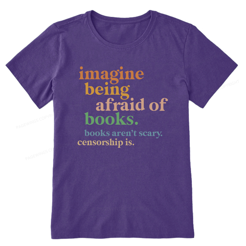 Pagewings Imagine Being Afraid Of Books Unisex Classic T-shirt