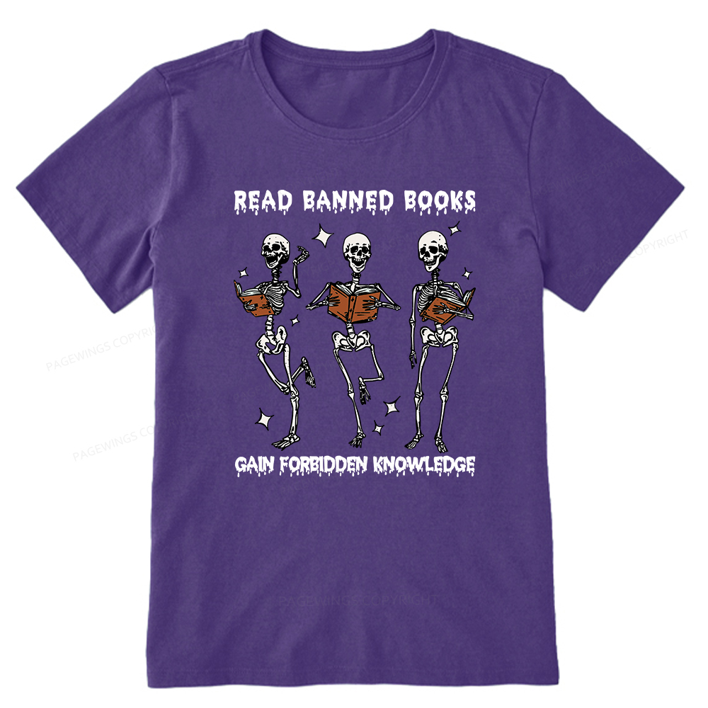 Pagewings Read Banned Books Gain Forbidden Knowledge Classic T-shirt