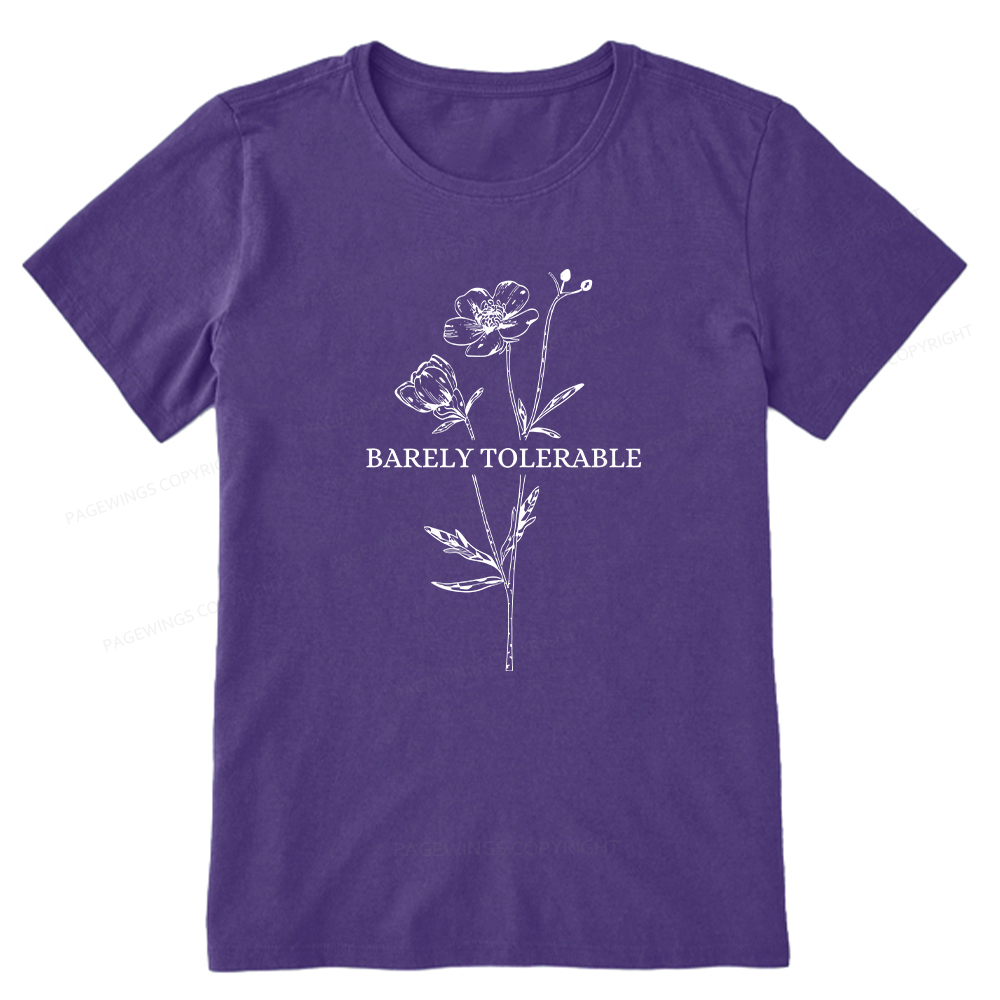 Pagewings Barely Tolerable Unisex Classic T-shirt