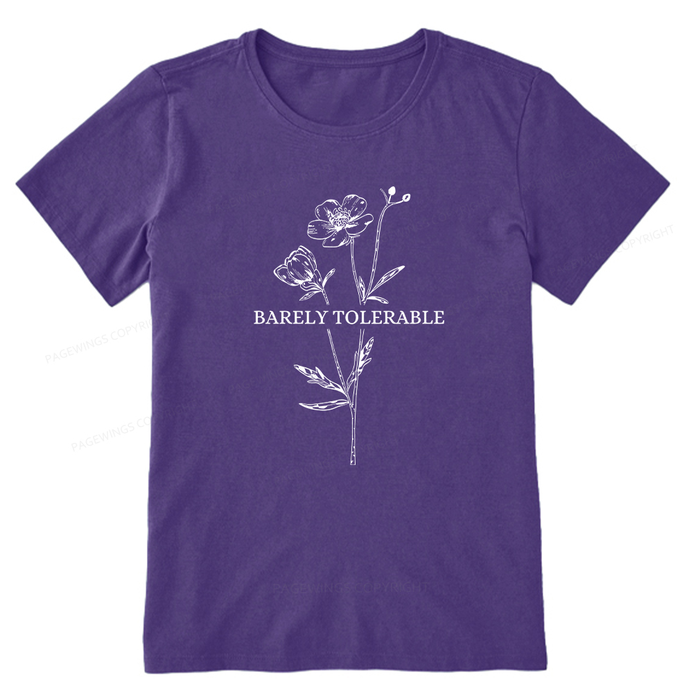 Pagewings Barely Tolerable Unisex Classic T-shirt