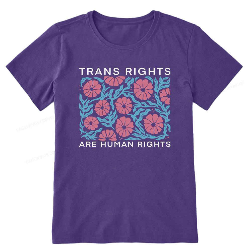 Pagewings Trans Rights Are Human Rights Unisex Classic T-shirt