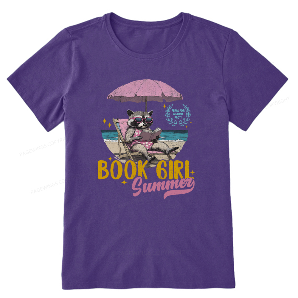 Pagewings Book Girl Summer Unisex Classic T-shirt