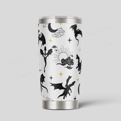 Pagewings Fourth Wing Dragon Rider Tumbler