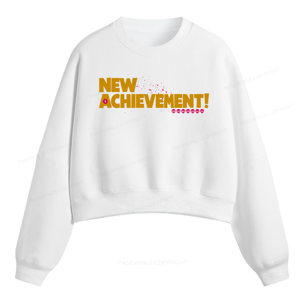 Pagewings New Achievement Fleece Crop Sweatshirt