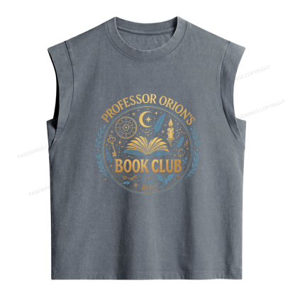 Pagewings Book Club Women's Washed Tank Top