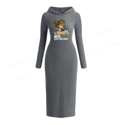 Pagewings More Pride Less Prejudice Hooded Knit Dress