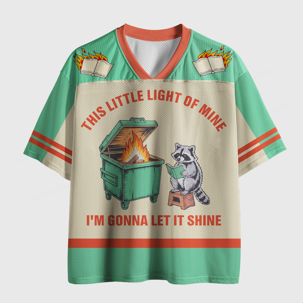 Pagewings This Little Light Of Mine I'm Gonna Let It Shine Unisex Mesh Jersey