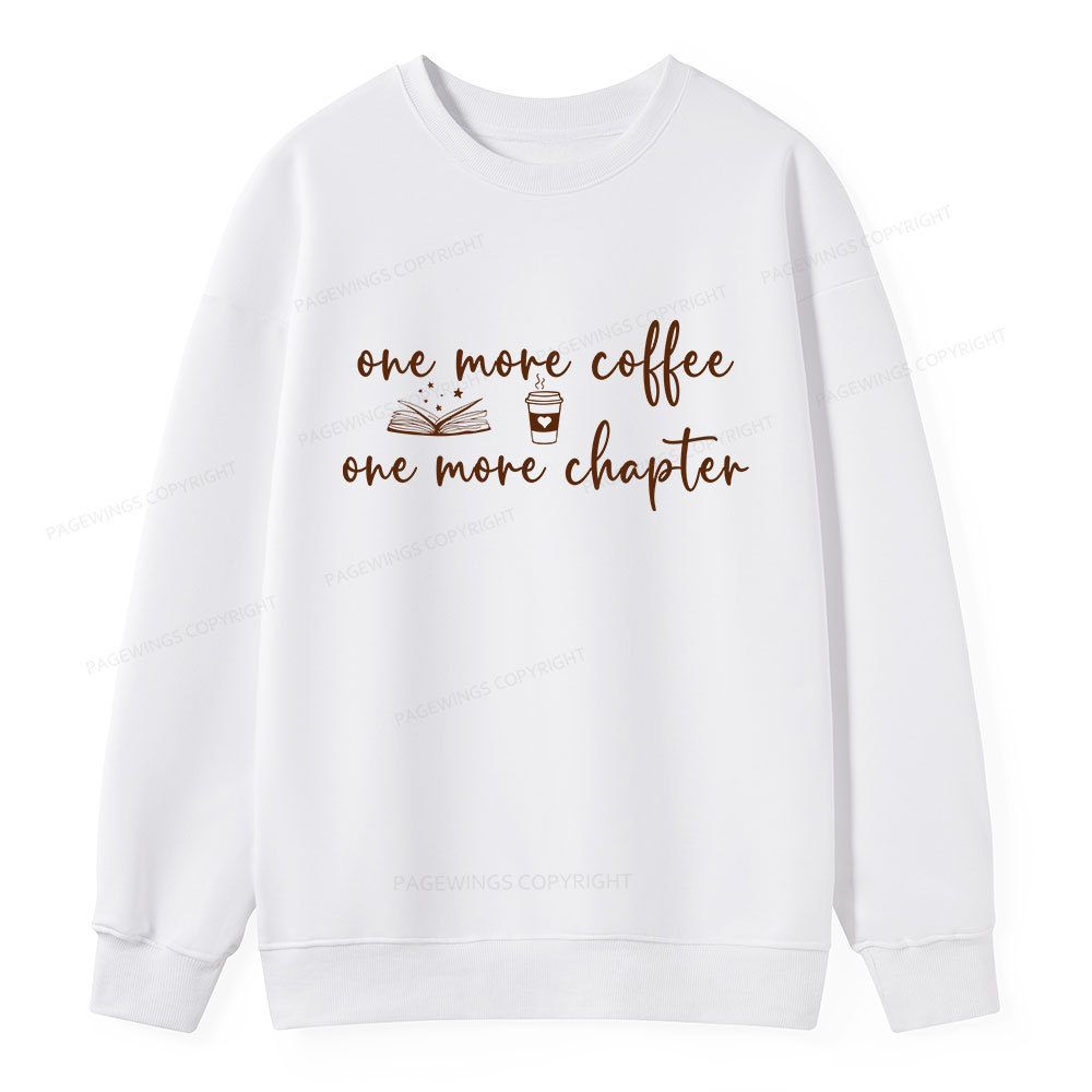 Pagewing Just One More Coffee and Books Unisex Classic Sweatshirt