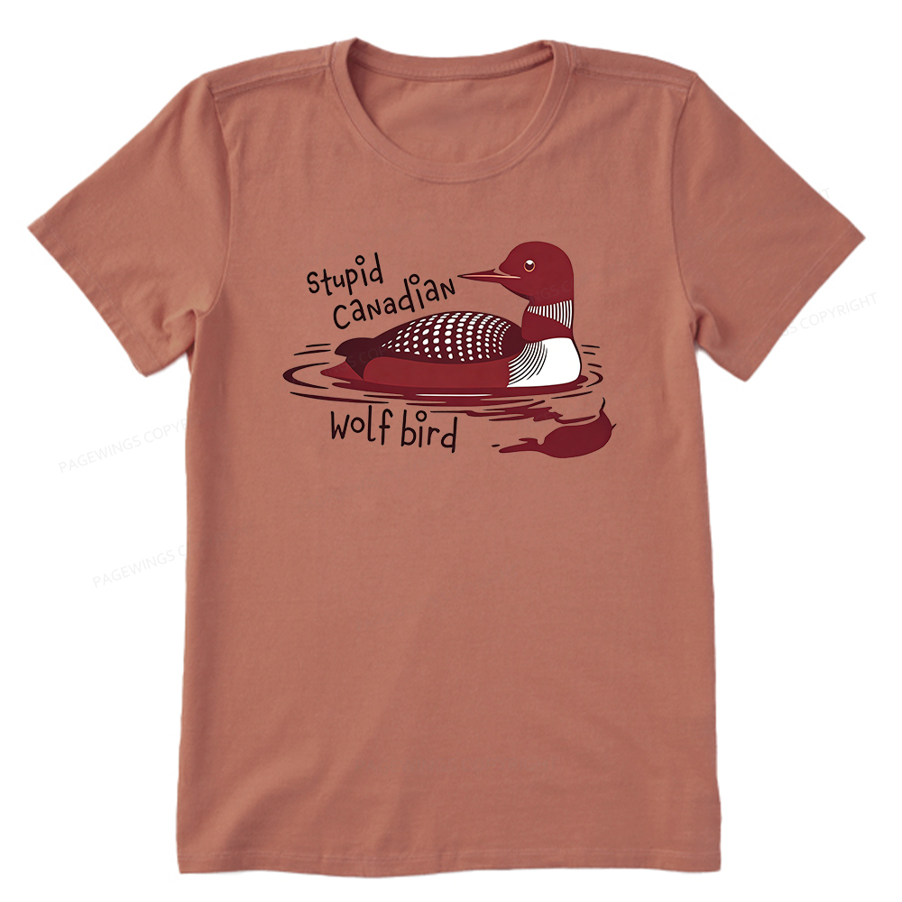 Pagewings Stupid Canadian Wolf Bird Unisex Classic T-shirt