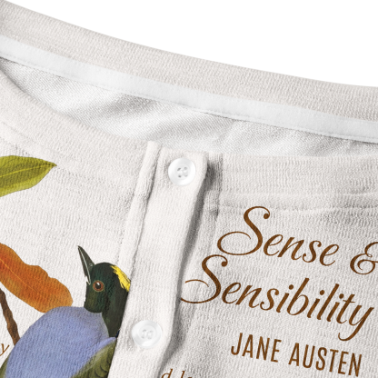 Pagewings Sense and Sensibility Book Lover Crew Neck Cardigan Sweaters