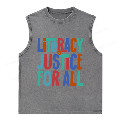 Pagewings Reading Book Club Shirt Unisex Washed Tank Top