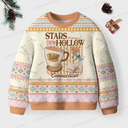 Pagewings Stars Hollow 1779 Connecticut Unisex Ugly Knit Sweatshirt
