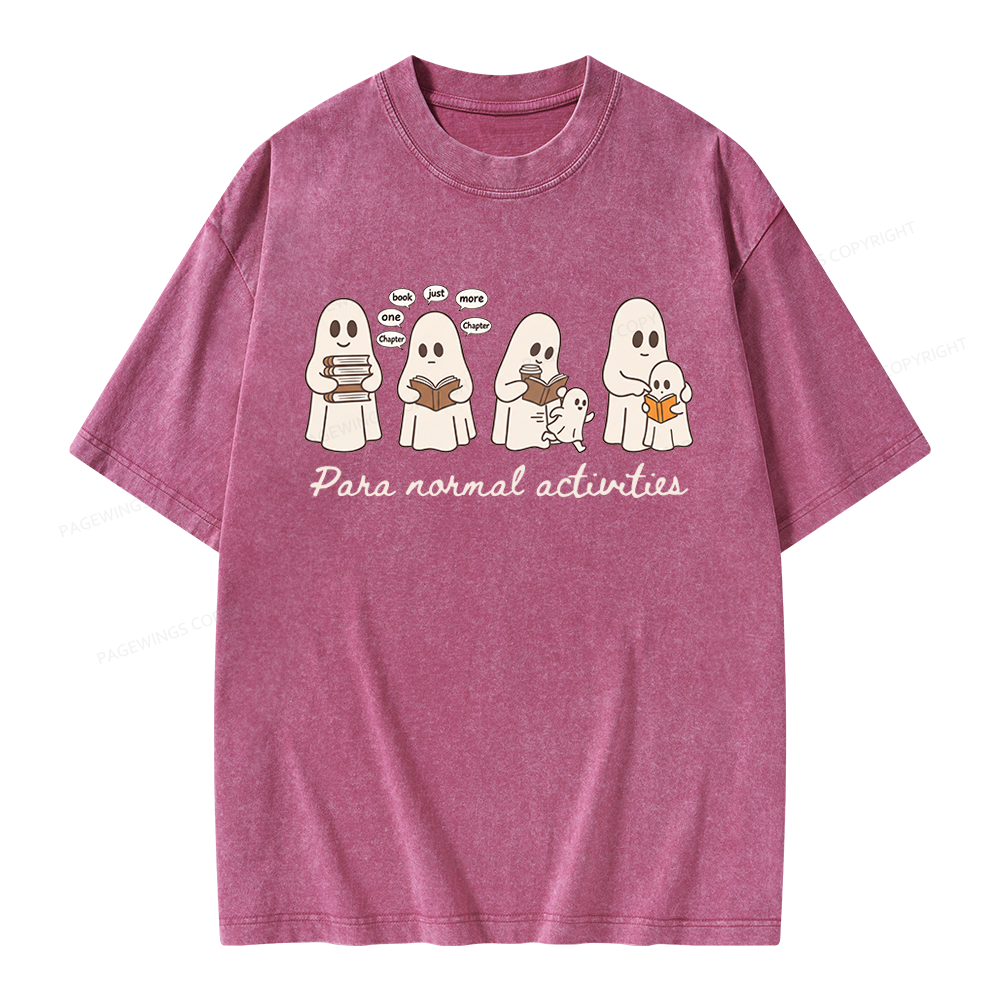 Pagewings Just One More Chapter Unisex Washed T-shirt