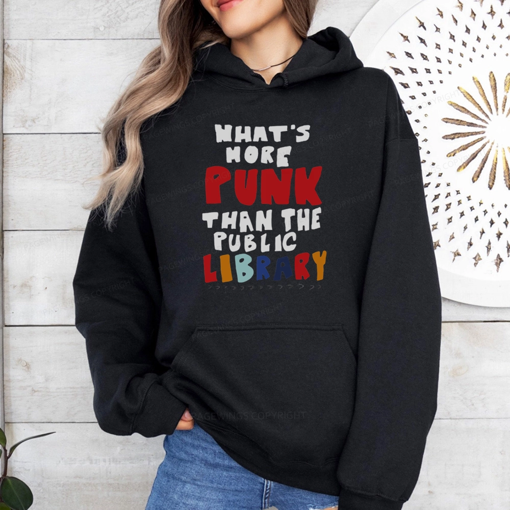 Pagewings What's More Punk Than The Public Library Unisex Classic Hoodie