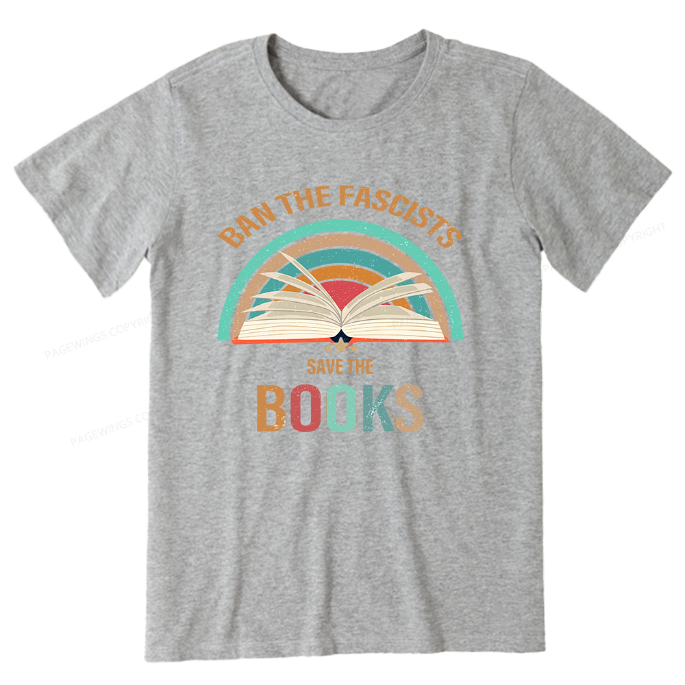 Pagewings Ban The Fascists Save The Books Unisex Classic T-shirt