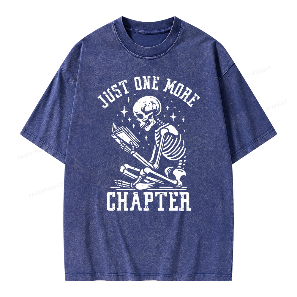 Pagewings Just One More Chapter Unisex Washed T-shirt