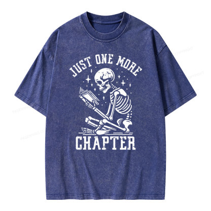 Pagewings Just One More Chapter Unisex Washed T-shirt
