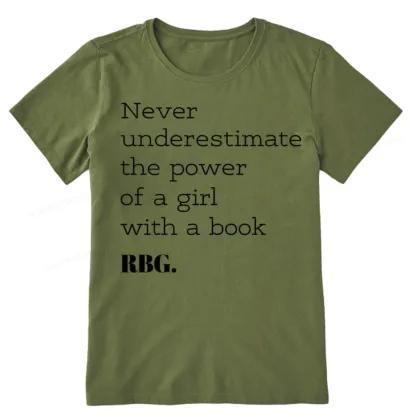 Pagewings Never Underestimate The Power Of a Girl With a Book Unisex Classic T-shirt