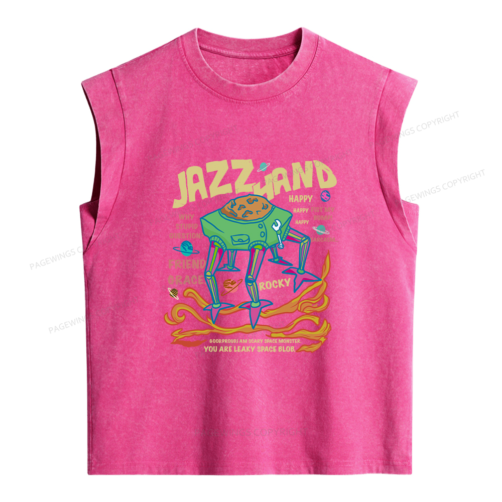 Pagewings Sci-Fi Book Lover Women's Washed Tank Top