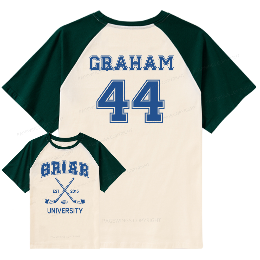 Pagewings Hockey Romance Raglan T-shirt