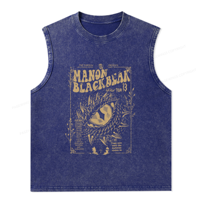 Pagewings ACOTAR Crescent City Rhysand Unisex Washed Tank Top