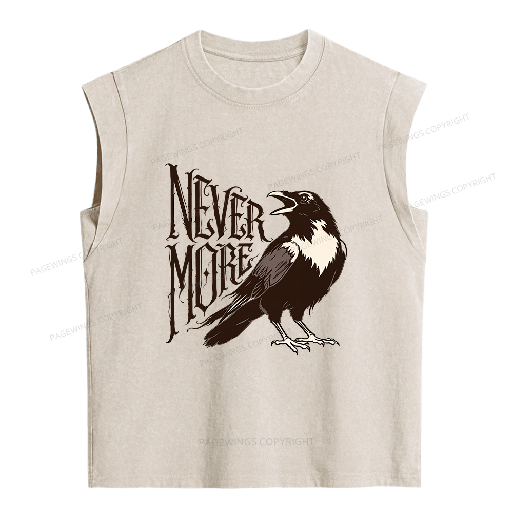 Pagewings Nevermore Women's Washed Tank Top
