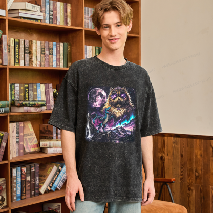 Pagewings Sci Fi Books Lover Unisex Washed T-shirt