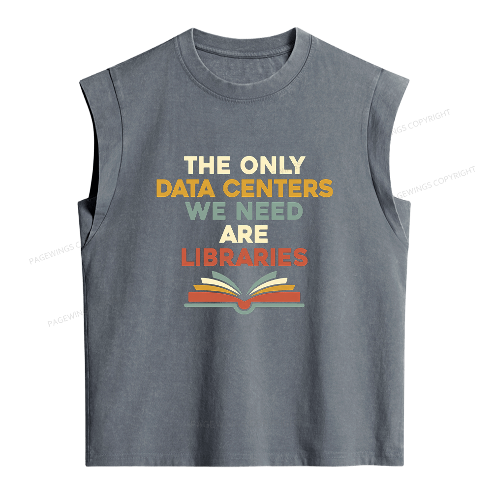 Pagewings The only Data Centers Women's Washed Tank Top