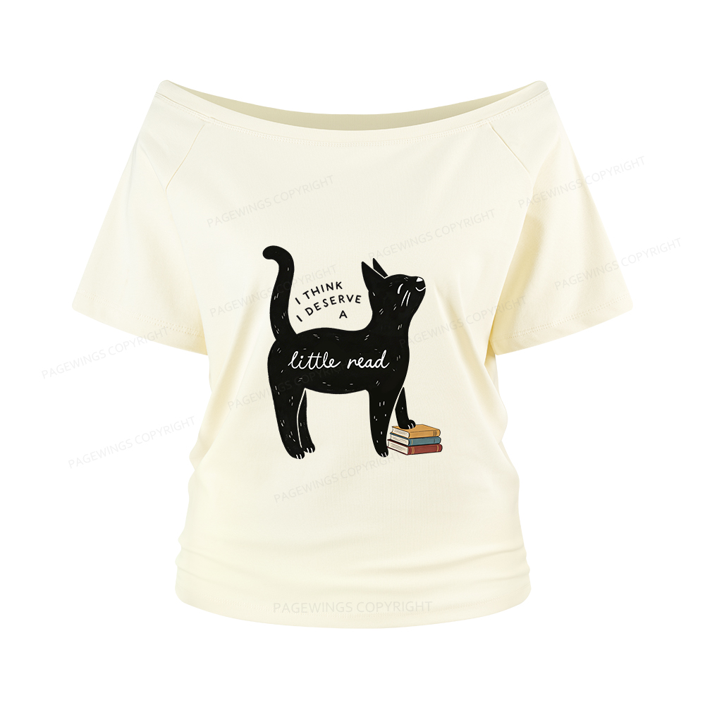 Pagewings Little Read Women Off Shoulder T-shirts
