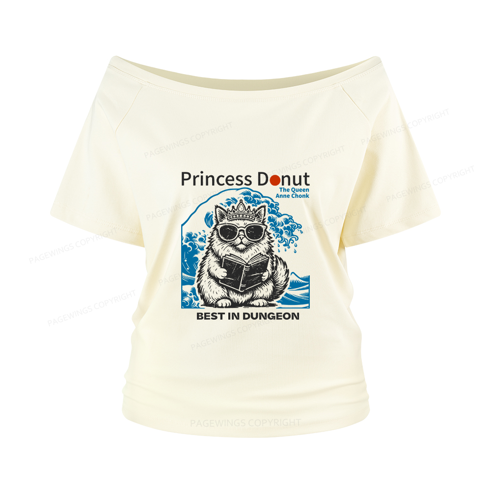 Pagewings Princess Donut Women Off Shoulder T-shirts