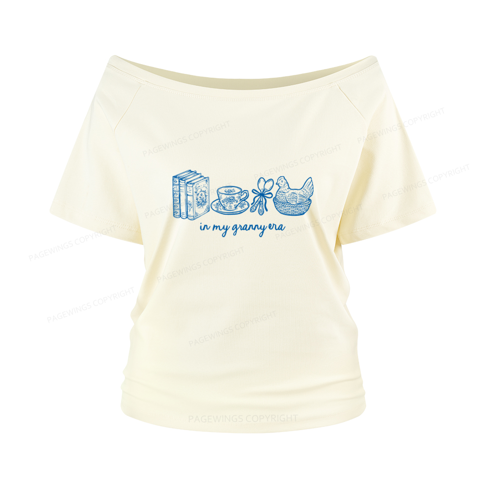 Pagewings In My Granny Era Women Off Shoulder T-shirts
