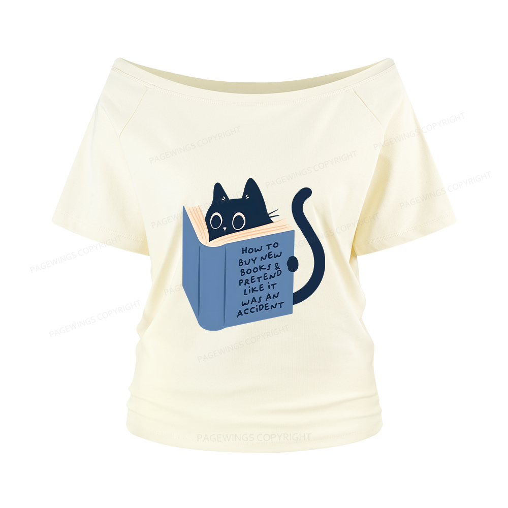 Pagewings How To Buy New Books Women Off Shoulder T-shirts