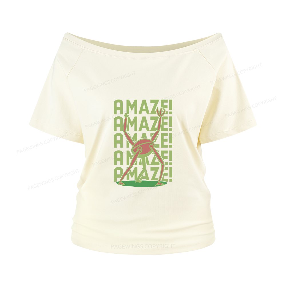 Pagewings Rocky Amaze Women Off Shoulder T-shirts