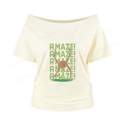 Pagewings Rocky Amaze Women Off Shoulder T-shirts