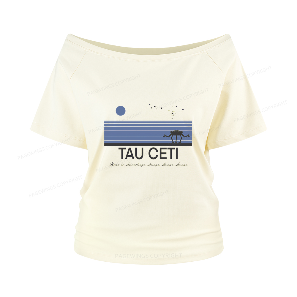 Pagewings Tau Ceti Women Off Shoulder T-shirts