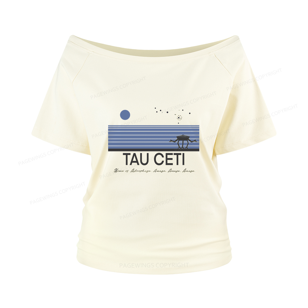Pagewings Tau Ceti Women Off Shoulder T-shirts