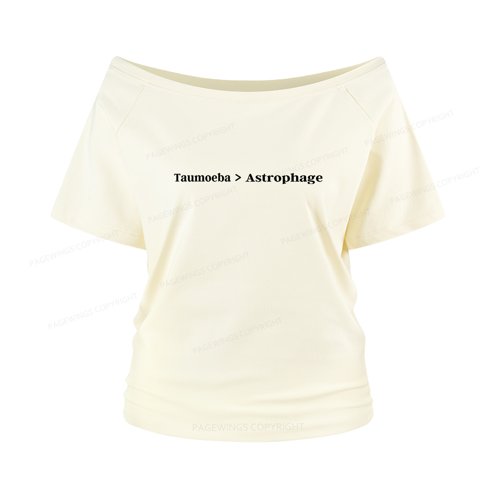 Pagewings Taumoeba Astrophage Women Off Shoulder T-shirts