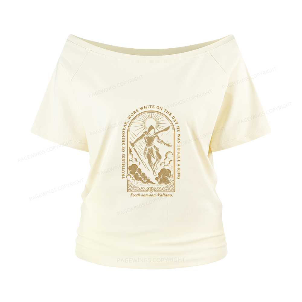 Pagewings Truthless of Shinovar Women Off Shoulder T-shirts