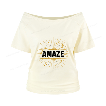 Pagewings Amaze Women Off Shoulder T-shirts
