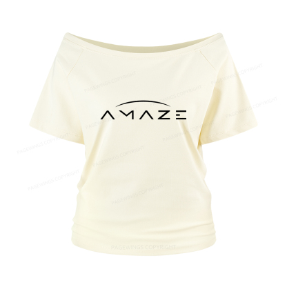 Pagewings Amaze Women Off Shoulder T-shirts