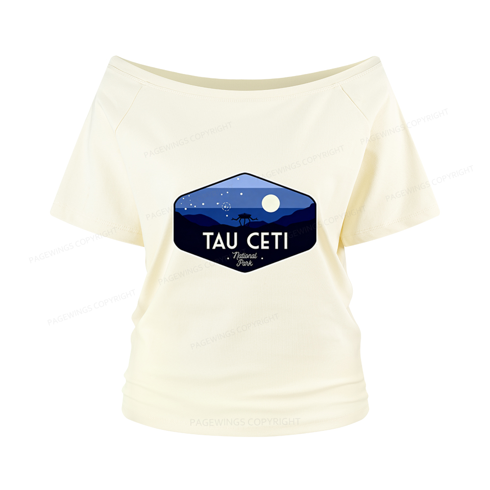 Pagewings Tau Ceti Women Off Shoulder T-shirts