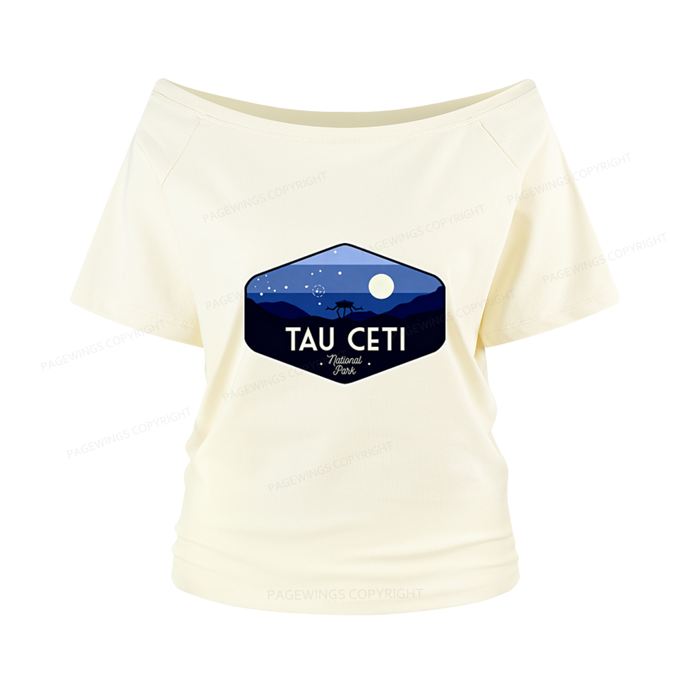 Pagewings Tau Ceti Women Off Shoulder T-shirts